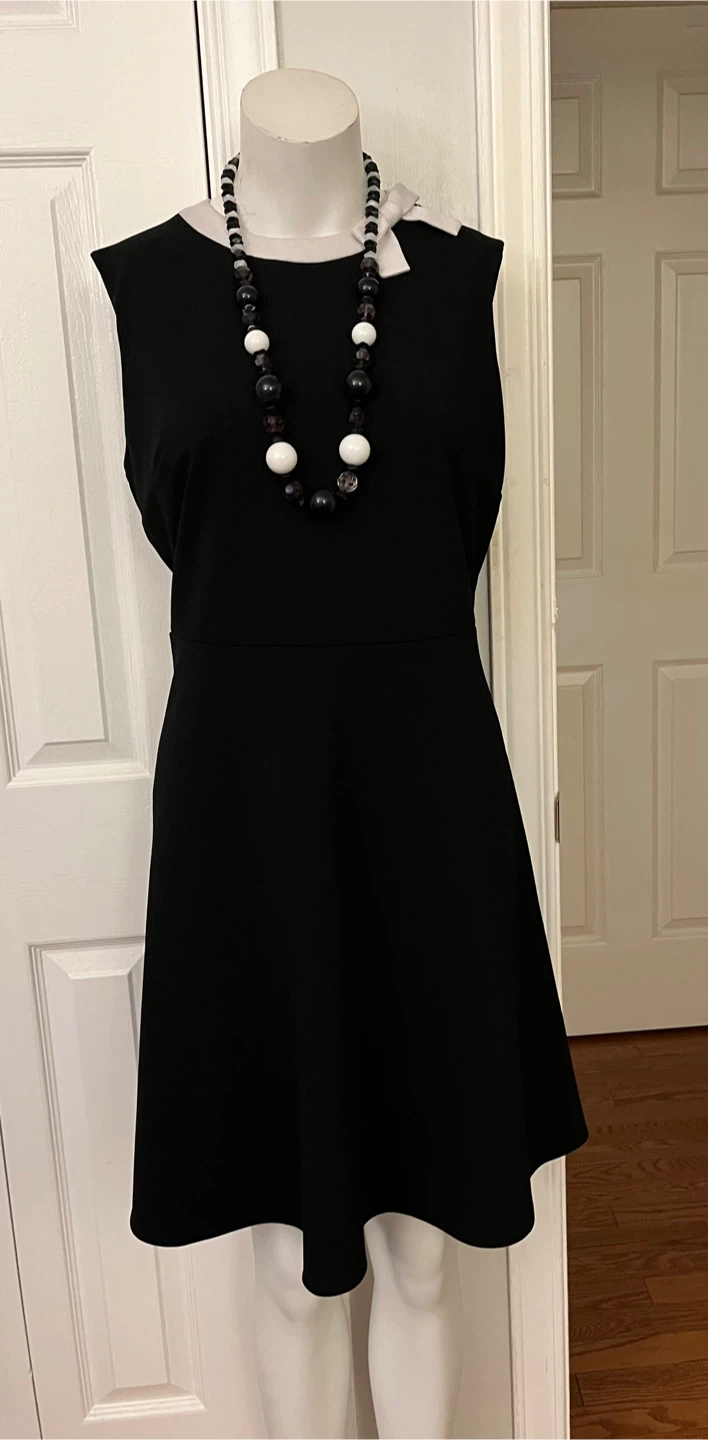 SCAPA LAURENPERRY Black Fit & Flare Dress
