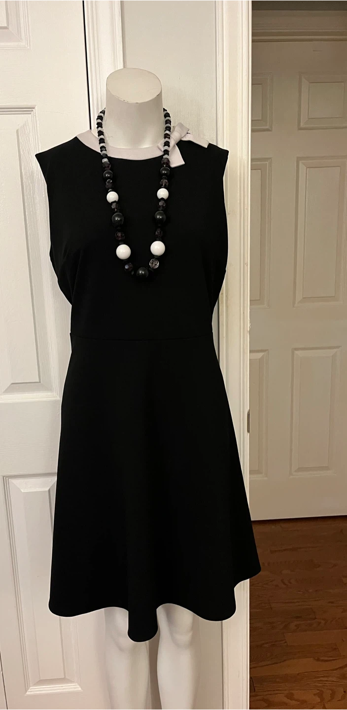 SCAPA LAURENPERRY Black Fit & Flare Dress - photo 4