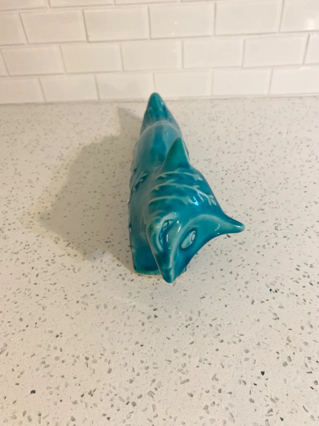 Turquoise Ceramic Fox – Unique Decor - photo 5