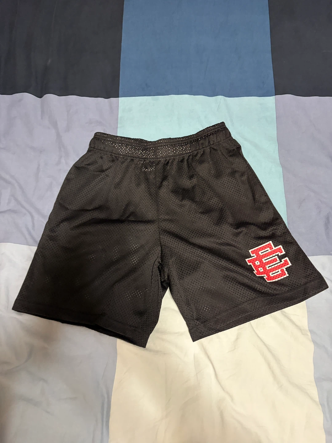 Eric Emanuel Black Mesh Shorts XL