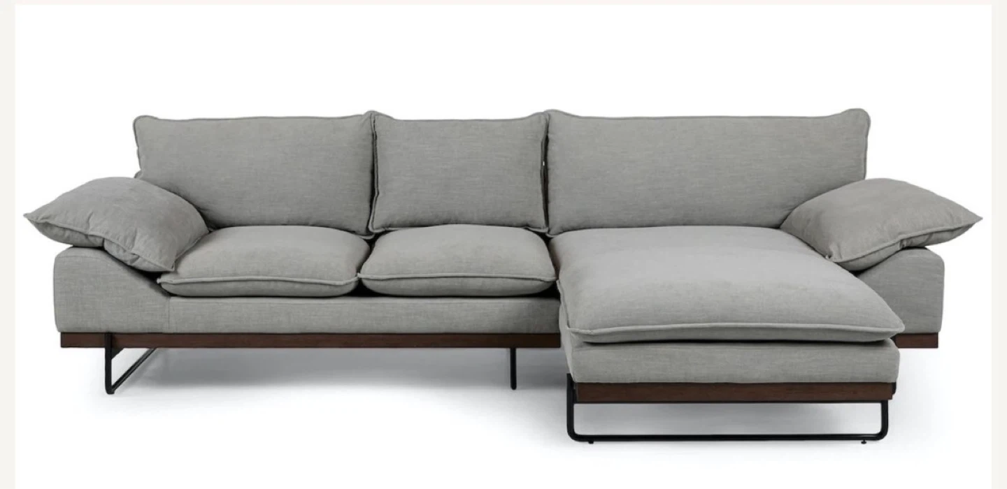 Article Sofa - 1.5 yr old light gray left sectional - photo 2