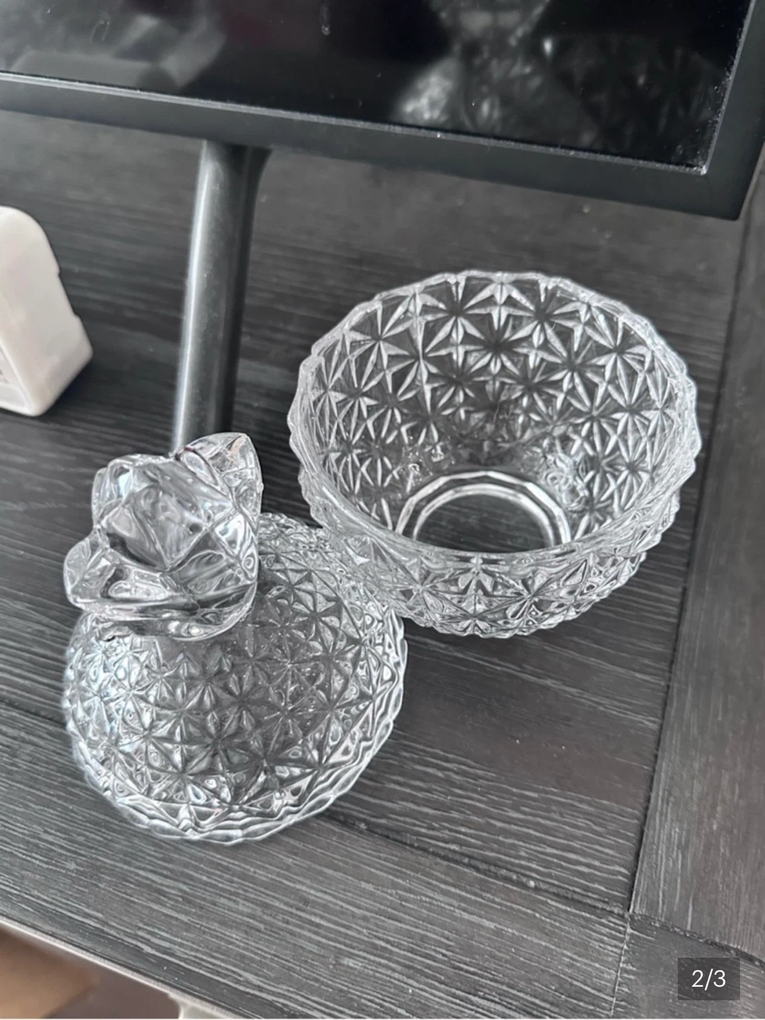 Crystal Pineapple Hospitality Covered Jar - 6" Tall - photo 2