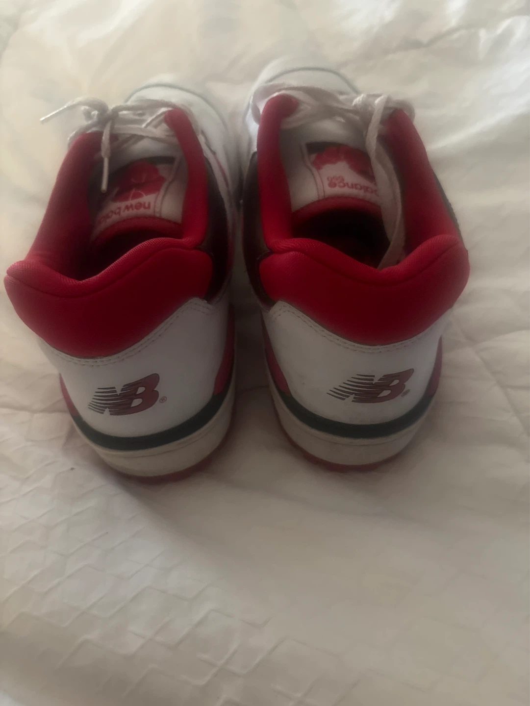 New Balance 550 White Red Sneakers - photo 4