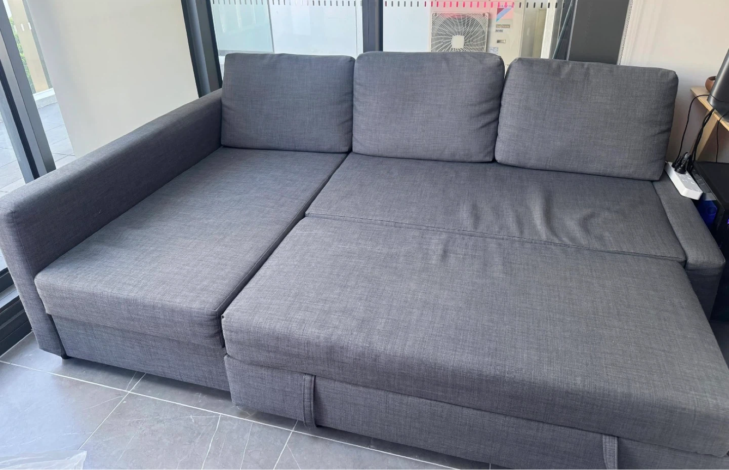 IKEA FRIHETEN Corner Sofa-bed with Storage, Dark Gray - photo 3
