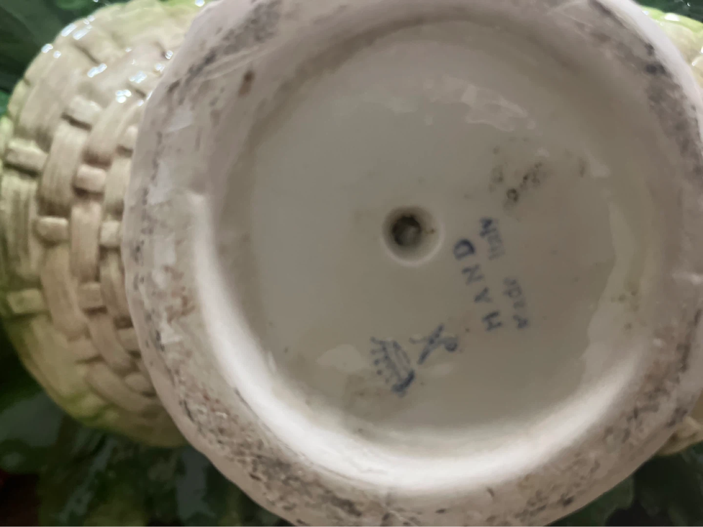 Vintage Ceramic Flower Basket Made in Italy - photo 2