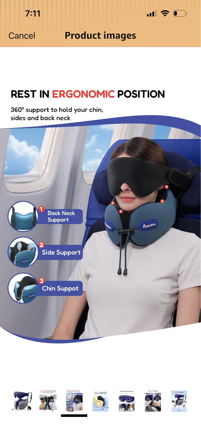 Brand New-Airneckfree  Travel Neck Pillow! - photo 4