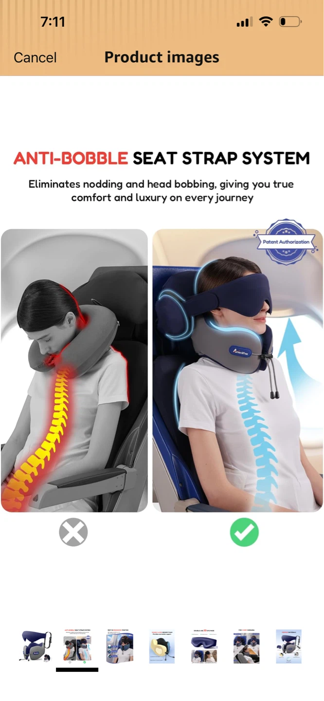 Brand New-Airneckfree  Travel Neck Pillow! - photo 5