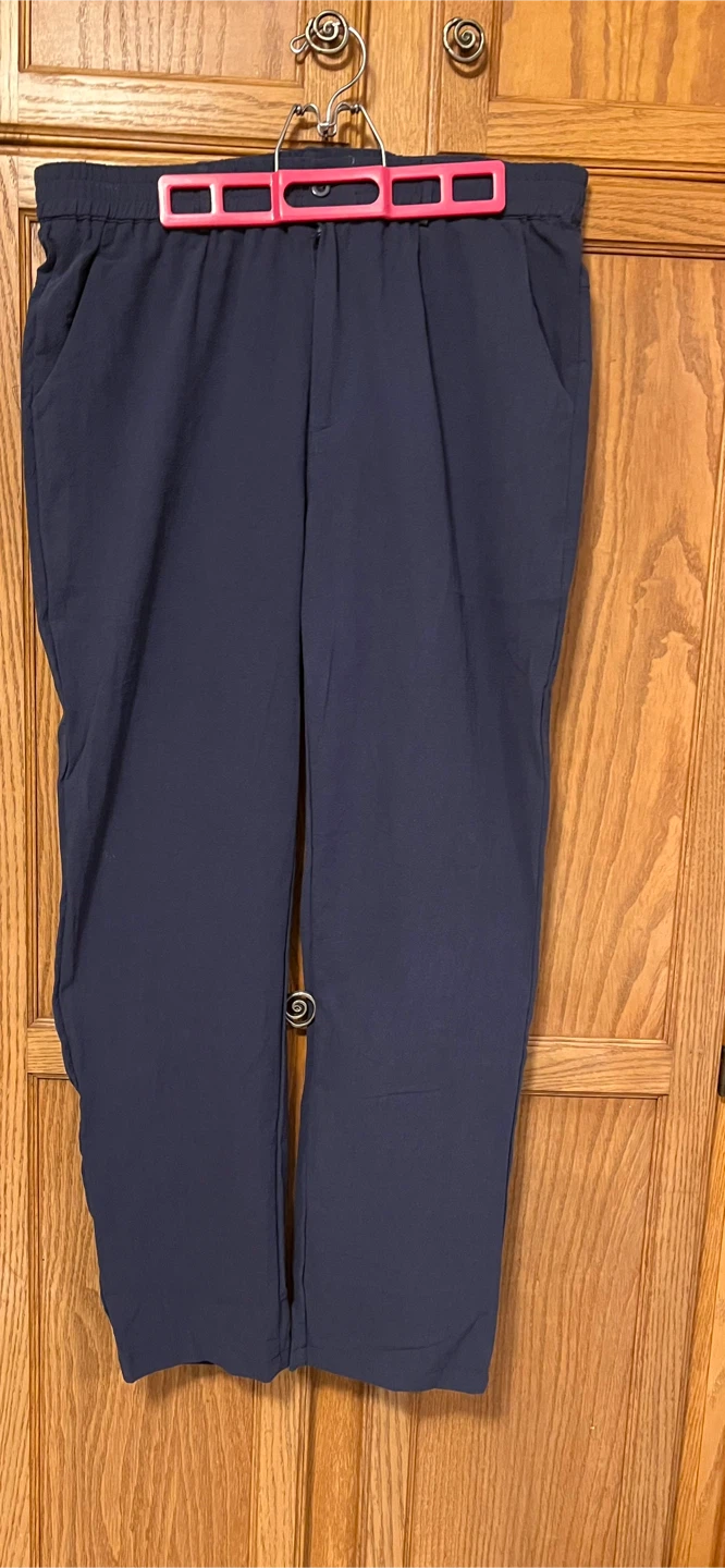 LVCBL Classic Fashion Women's Navy Linen Cotton Pants Size XL - photo 3