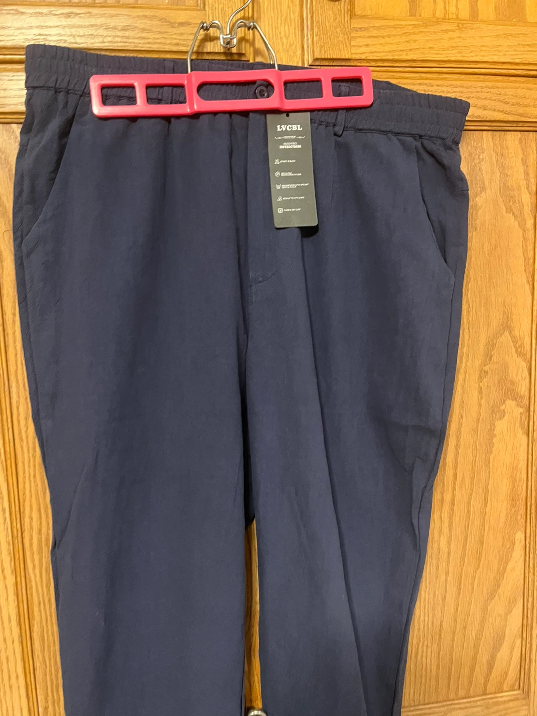 LVCBL Classic Fashion Women's Navy Linen Cotton Pants Size XL - photo 5