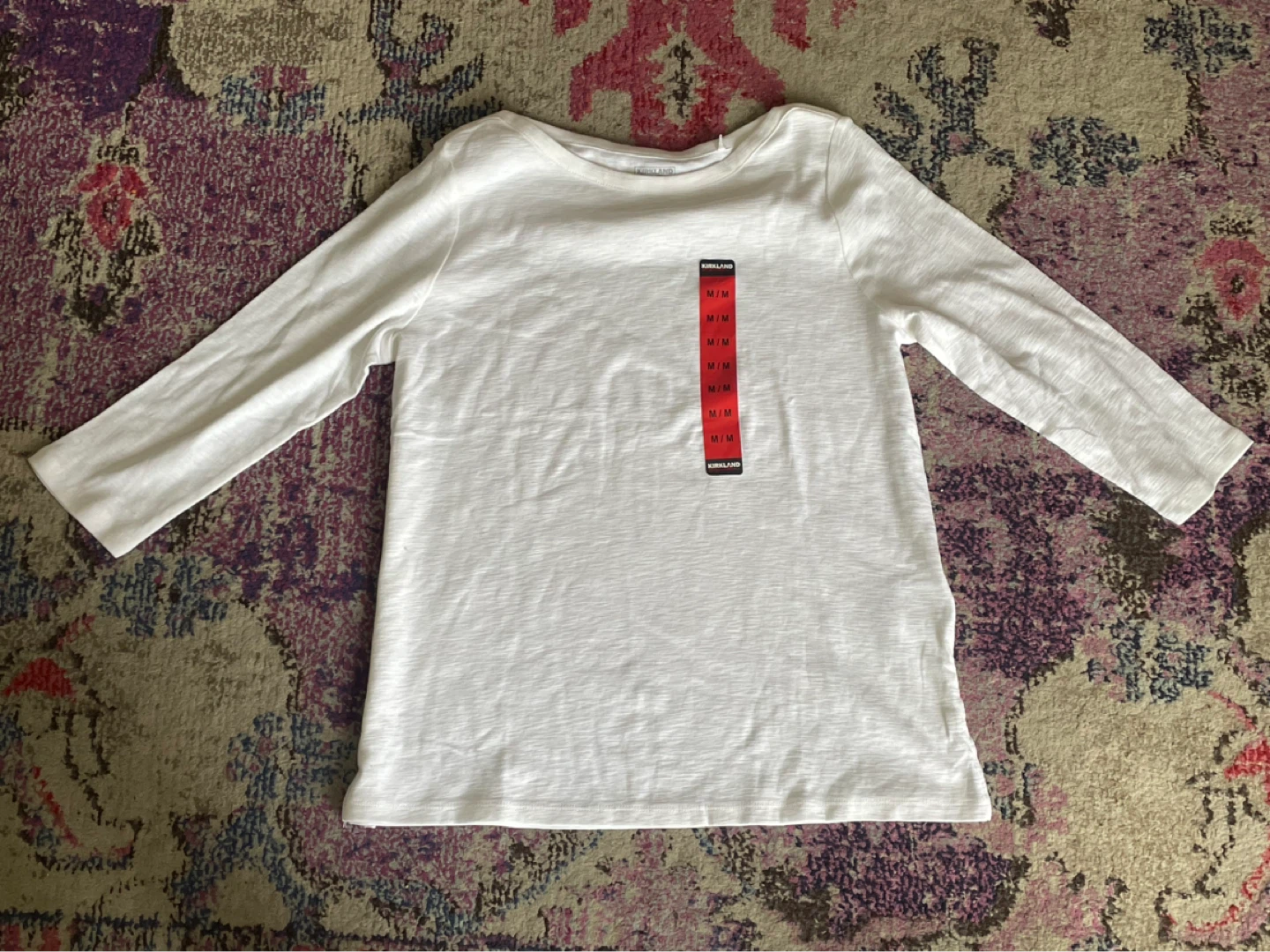 Kirkland Signature Long Sleeve Shirt - White - Size M