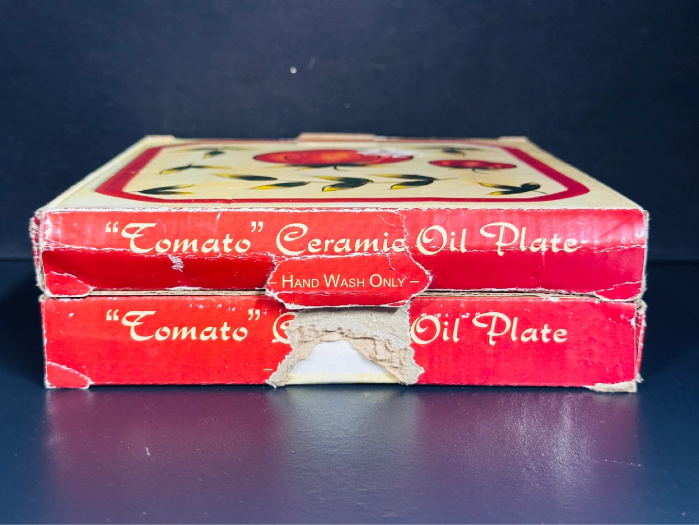 Giftco Square Ceramic Appetizer Plates Set of 2 Tomato - photo 4