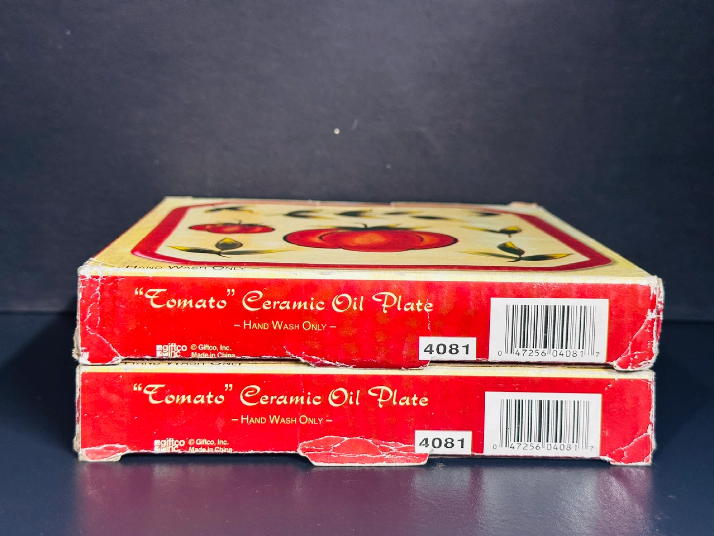 Giftco Square Ceramic Appetizer Plates Set of 2 Tomato - photo 2