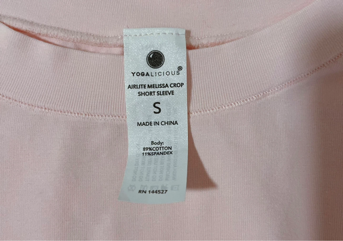 Brand New Pink YOGALICIOUS T-Shirt - Size S - photo 2