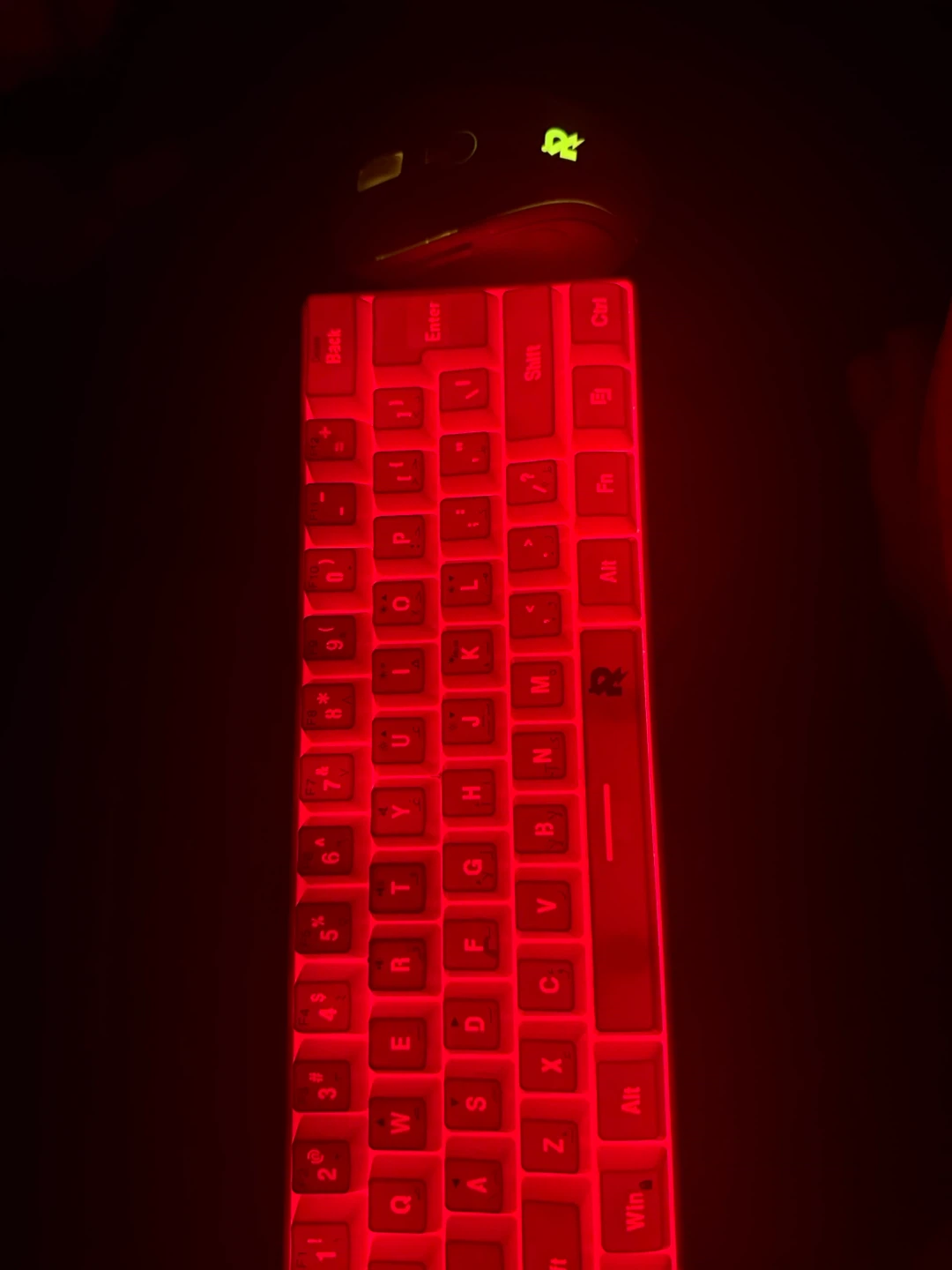Wireless Keyboard and Mouse Combo with LED lights