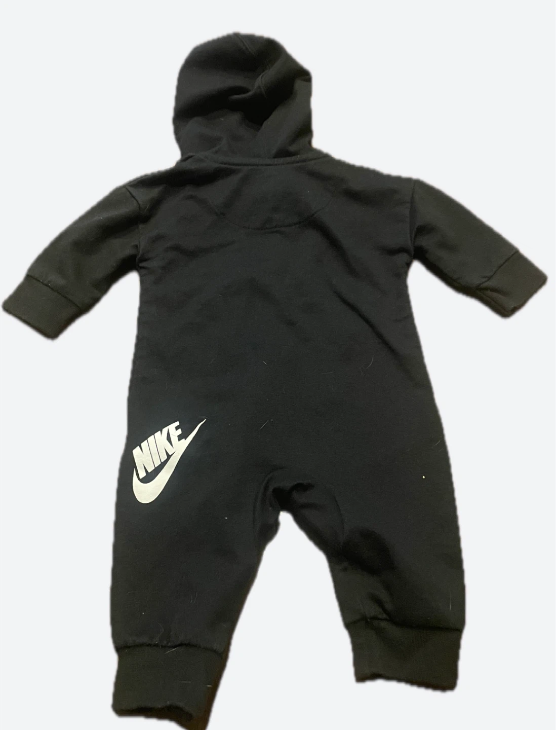 Nike Baby Black Hooded Romper - photo 3