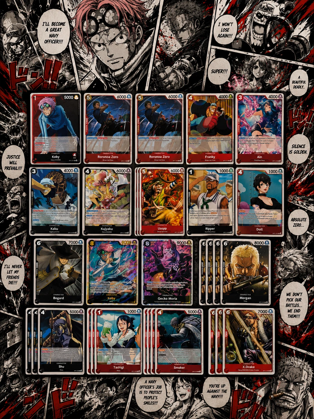 One Piece Black And Red Koby Deck - photo 3