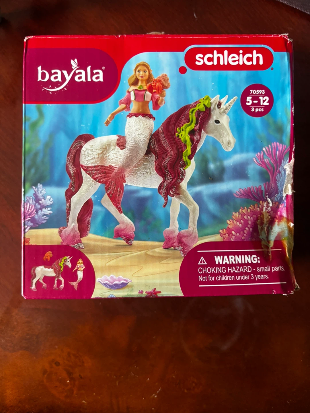 Schleich Bayala Mermaid Feya on Underwater Unicorn