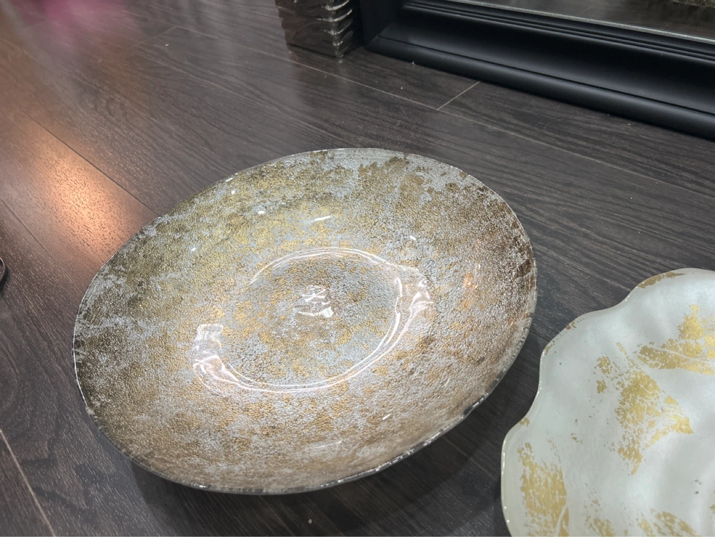 Decorative Glass Bowl with Gold Flecks - photo 4