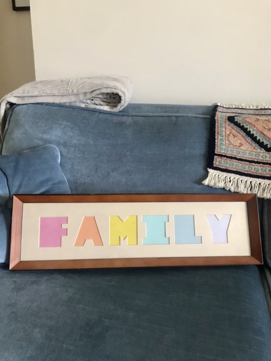 Beautiful FAMILY Wooden Frame - 2 Hanging Options