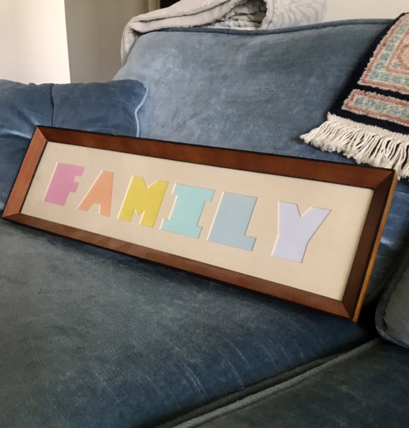 Beautiful FAMILY Wooden Frame - 2 Hanging Options - photo 5