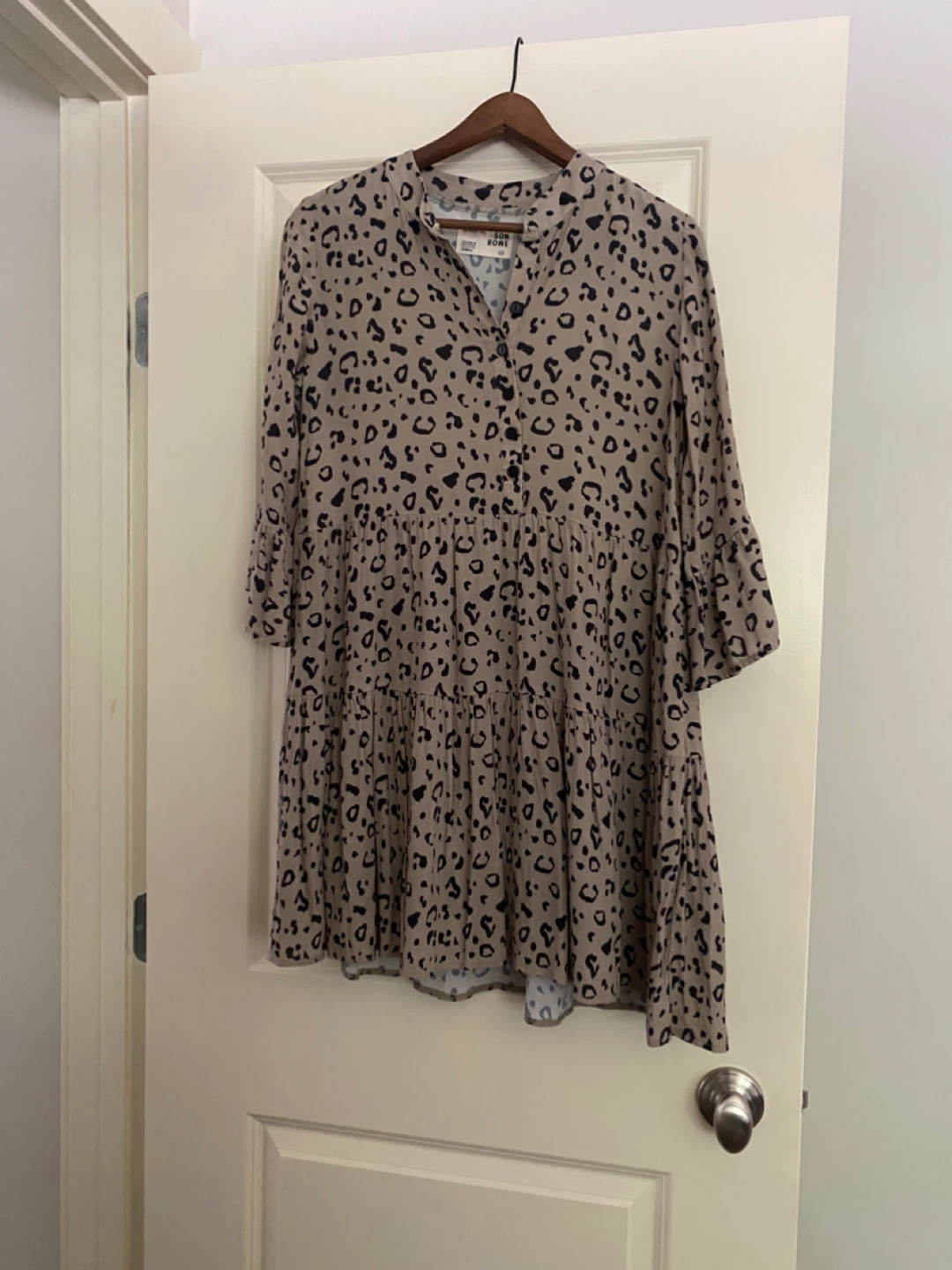 Jackson Rowe Malad Leopard Print Boho Chic Mini Dress - photo 3