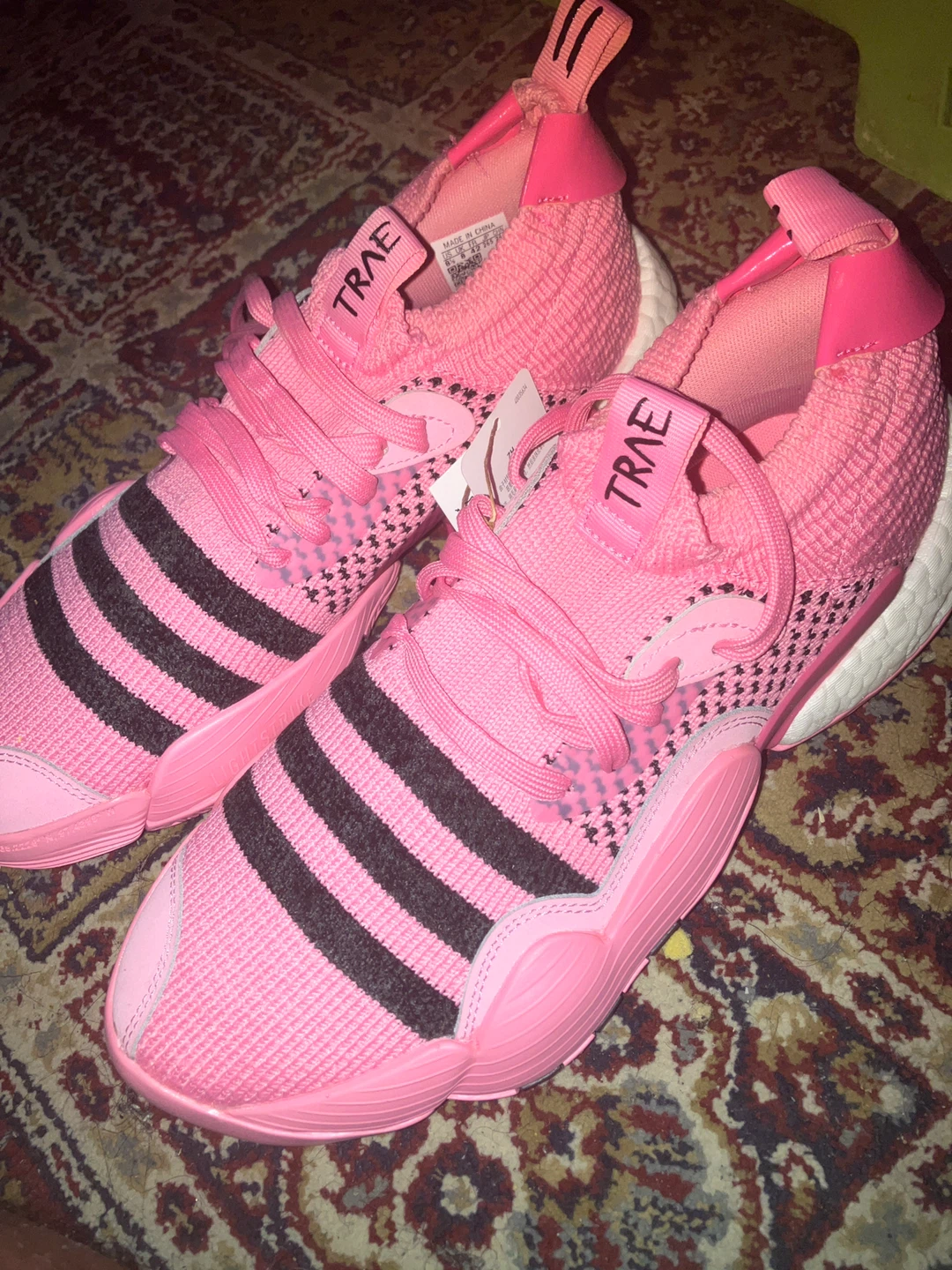 Adidas Trae Young 1 Pink Basketball Shoes - photo 5