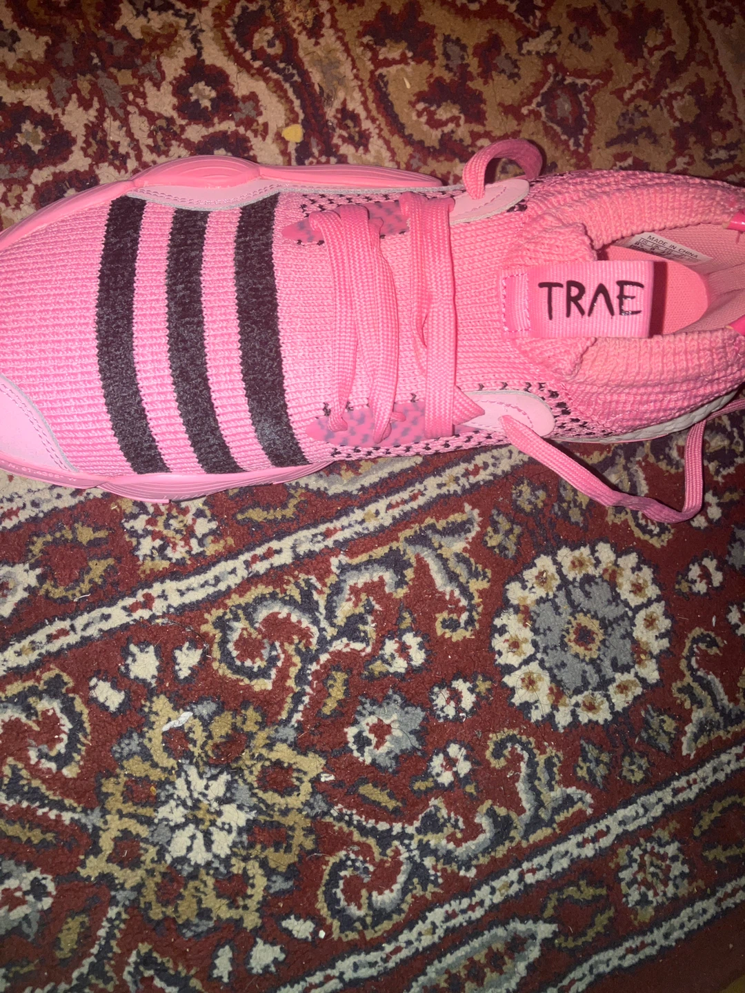 Adidas Trae Young 1 Pink Basketball Shoes - photo 3