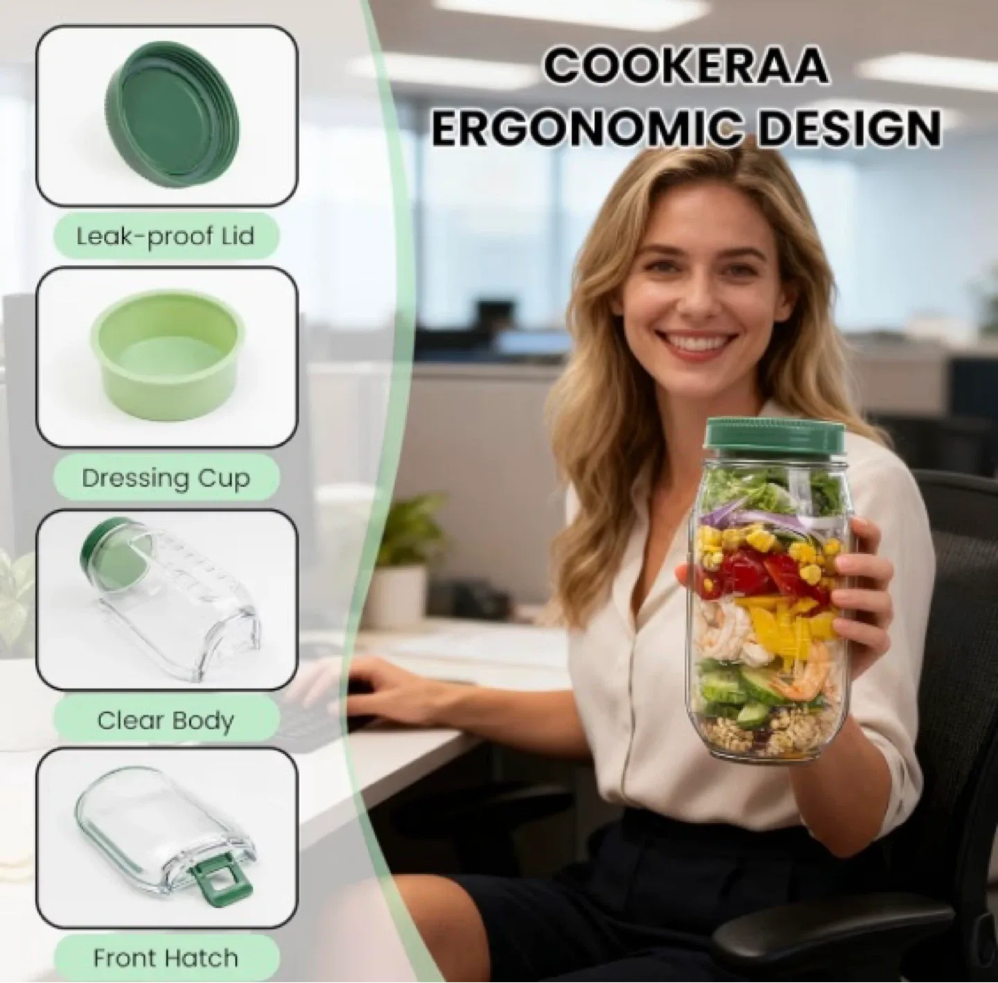 🔥🔥SALAD POD MASON JAR🔥🔥 - photo 2