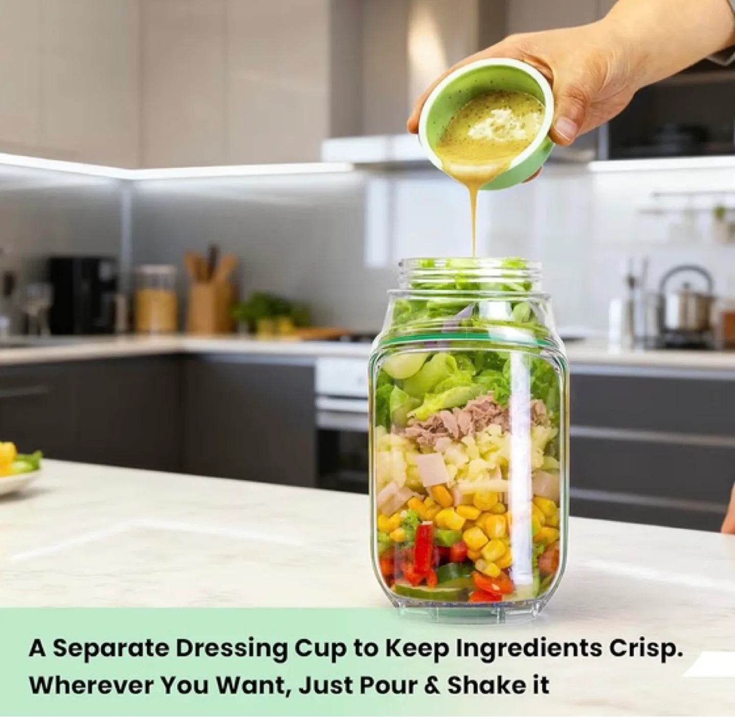 🔥🔥SALAD POD MASON JAR🔥🔥 - photo 3