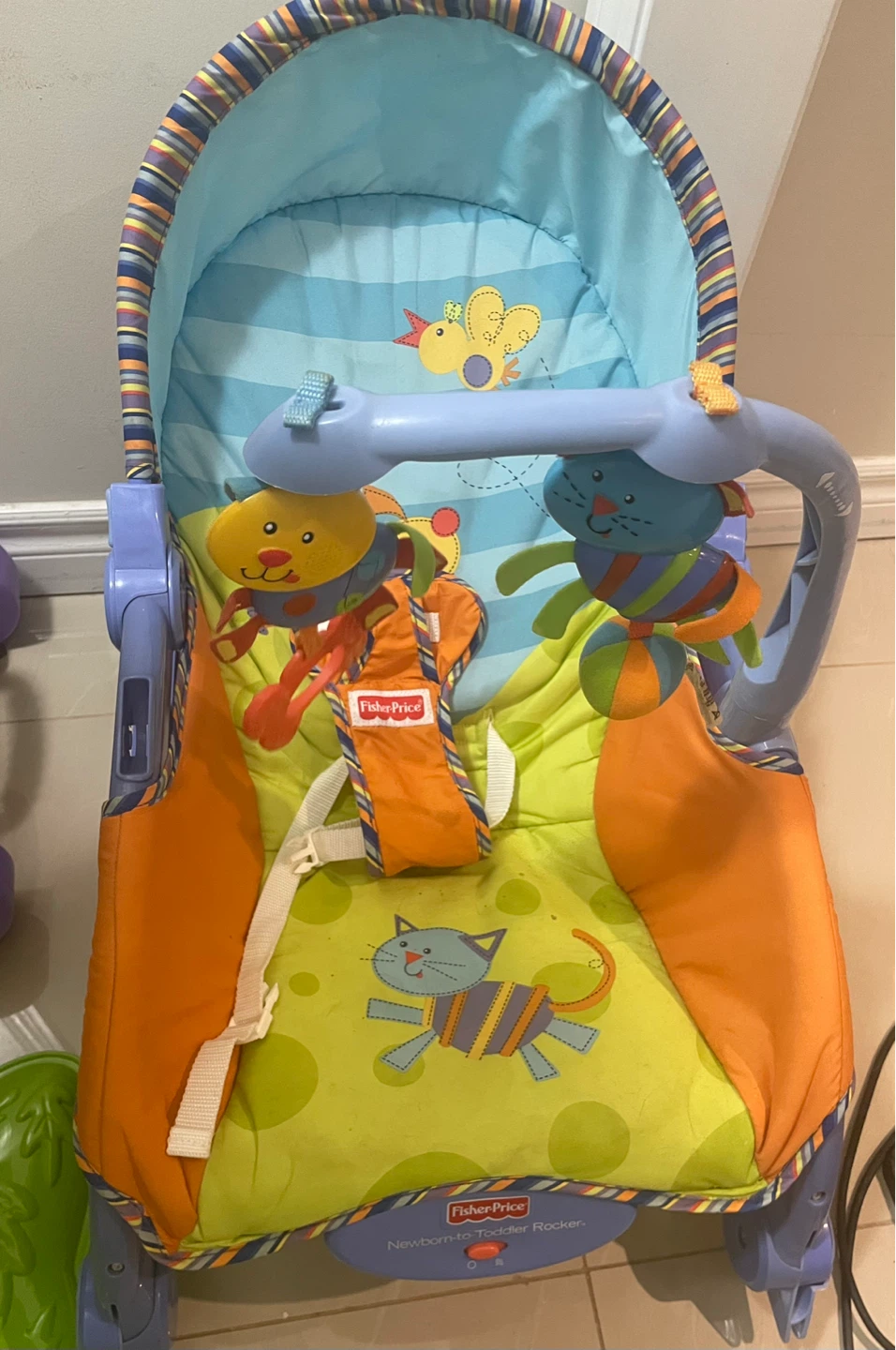 Baby-toddler set (baby carrier, rocker, bouncer, toys!!) - photo 2