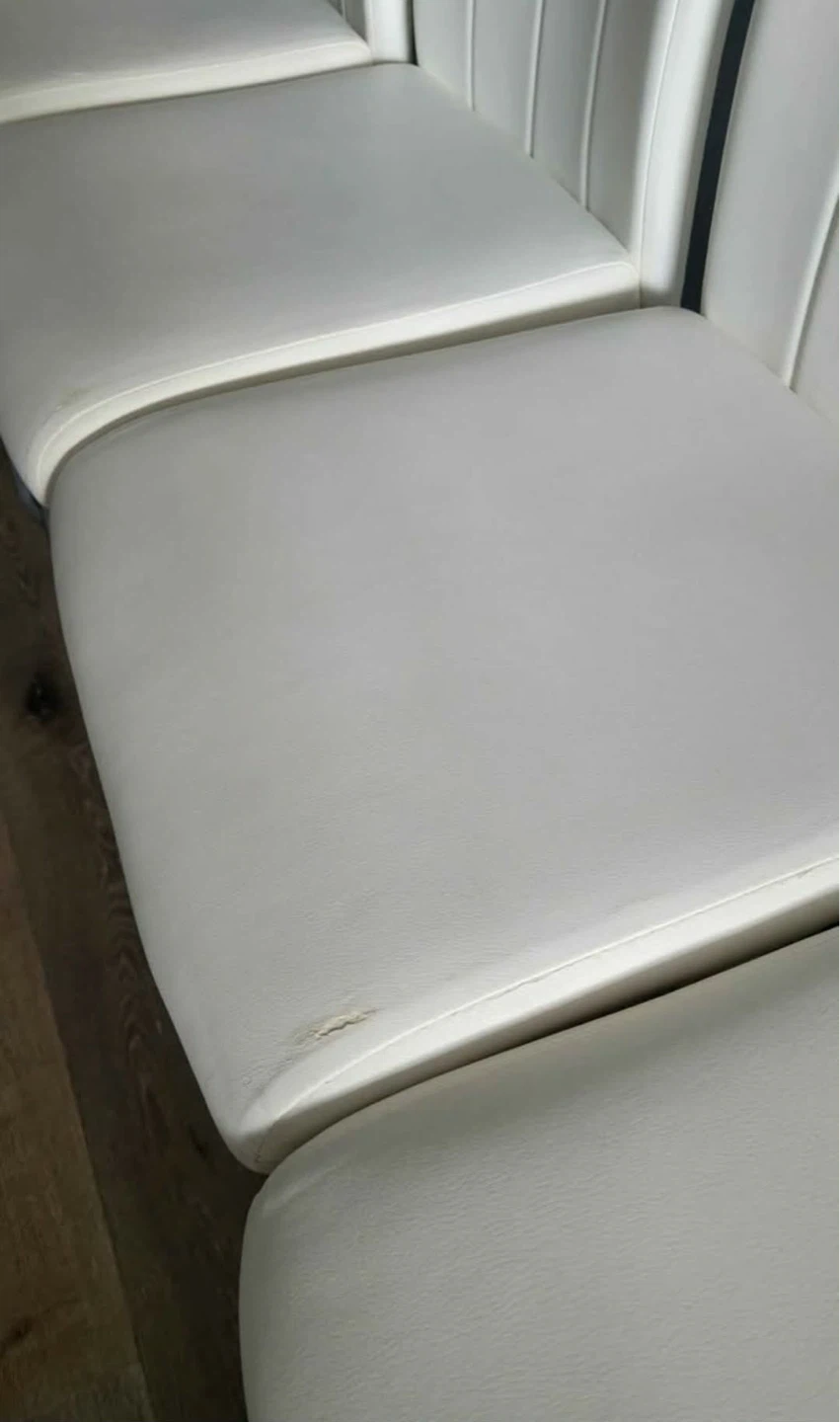4 White Dining Chairs - photo 2