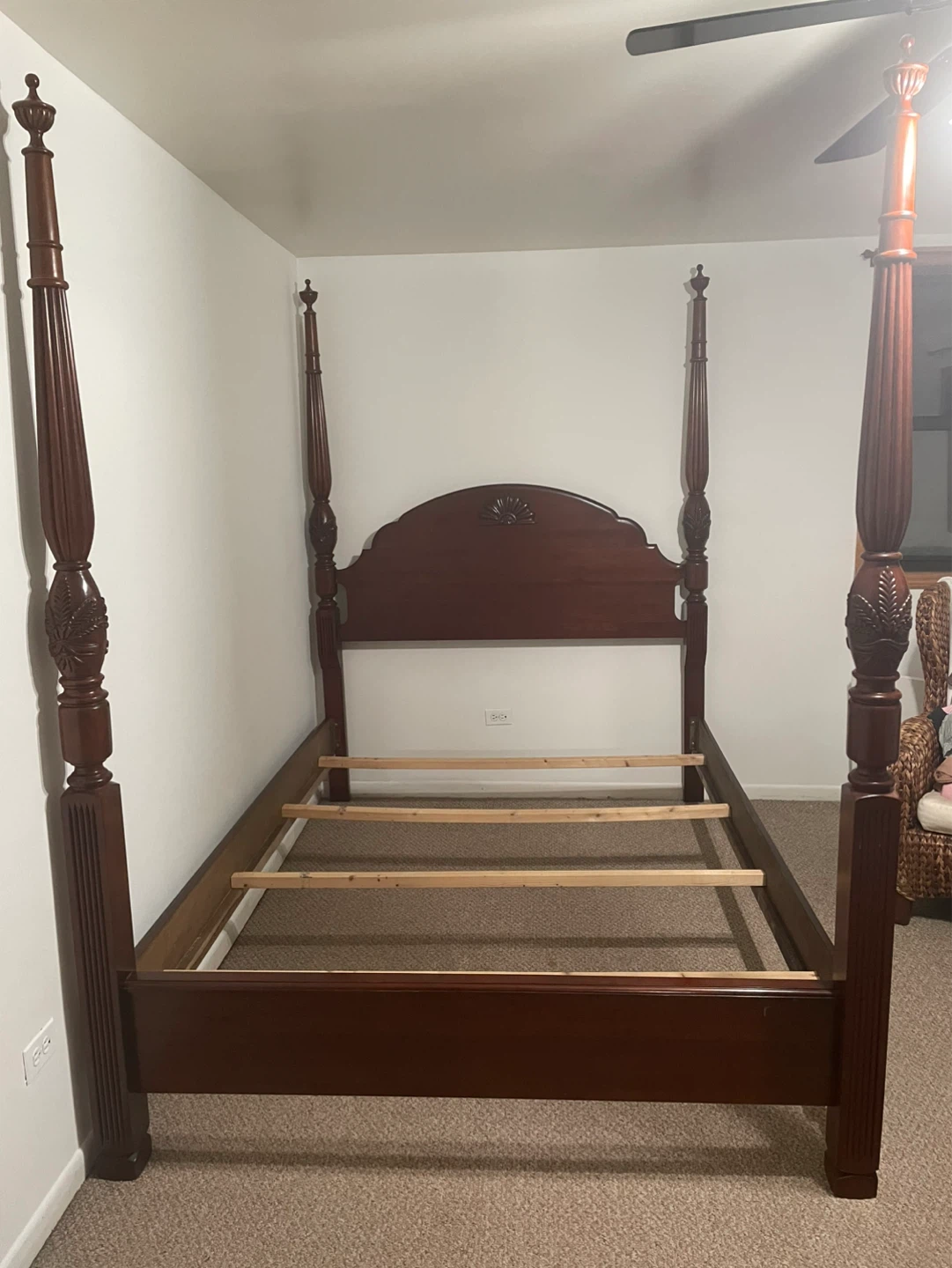 Four-poster Bed Frame set w/dresser