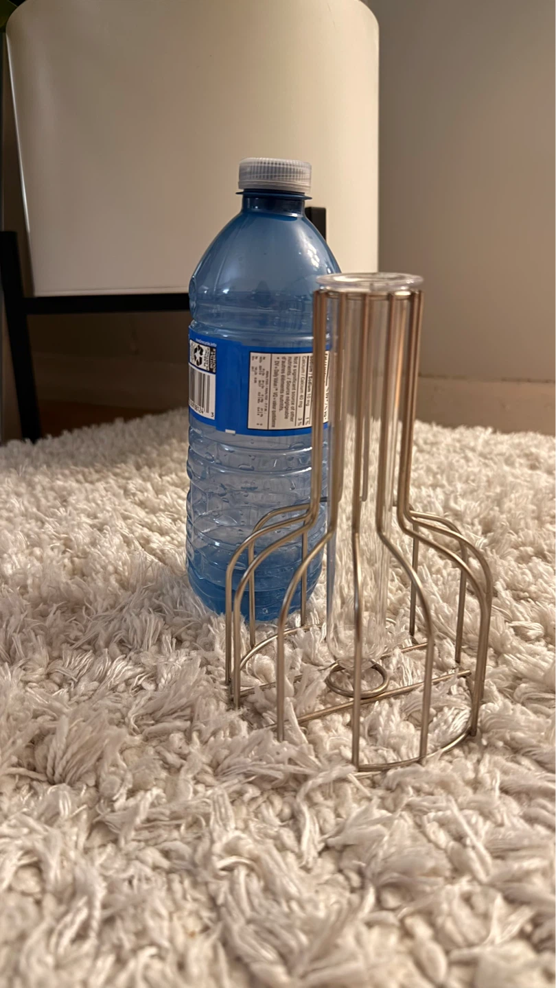 Metal and Glass Bud Vase - photo 3