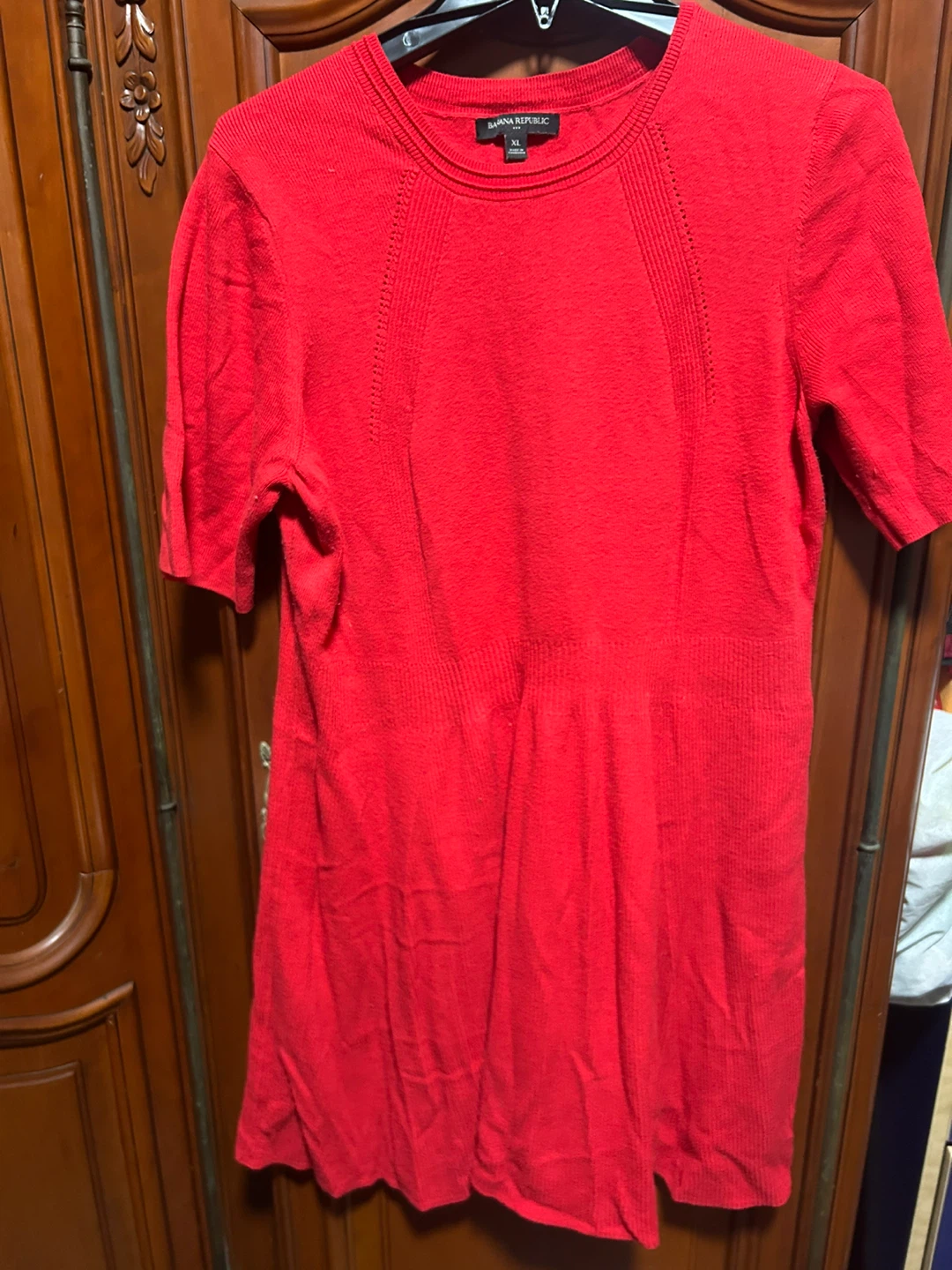 Banana Republic Red Knit Dress XL