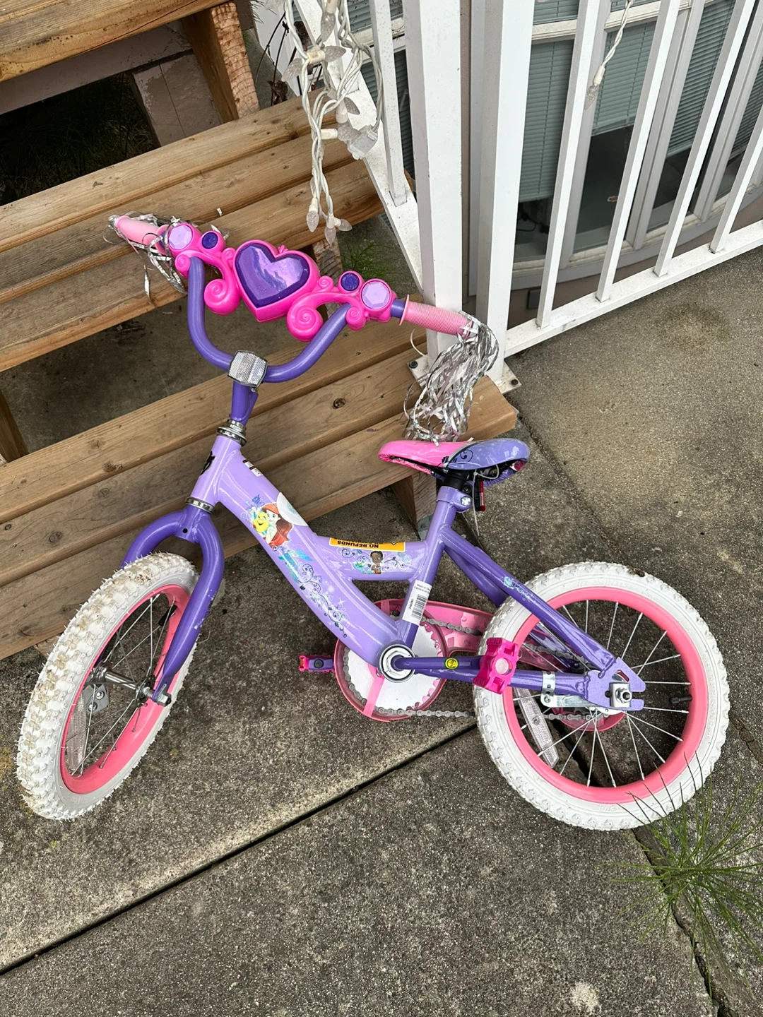 Girls' Purple and Pink Bicycle