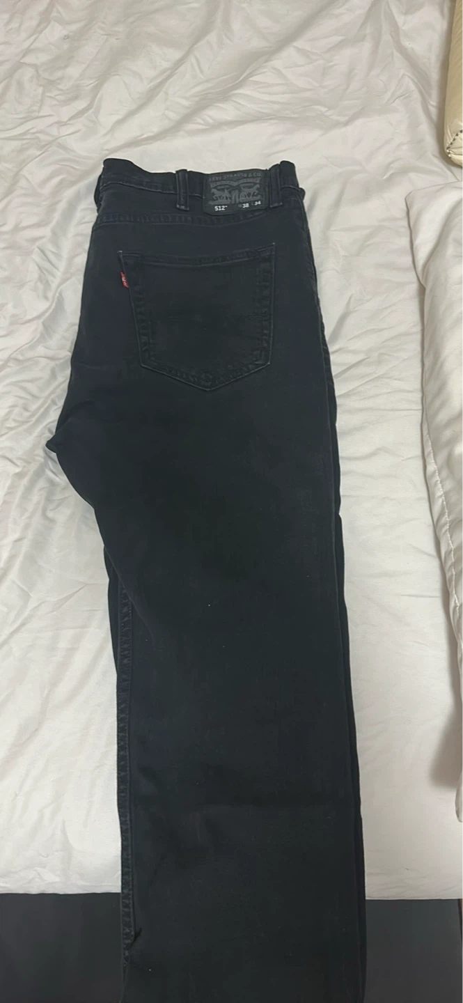 Levi's 512 Jeans Black W38 L34