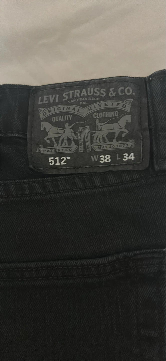 Levi's 512 Jeans Black W38 L34 - photo 2