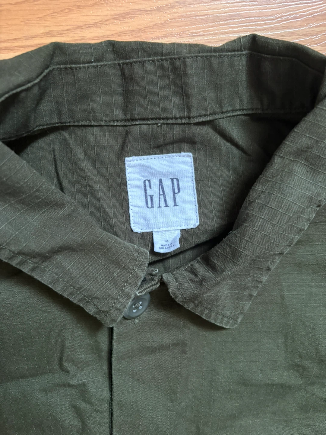 GAP Green Button-Up Shirt Jacket - photo 3