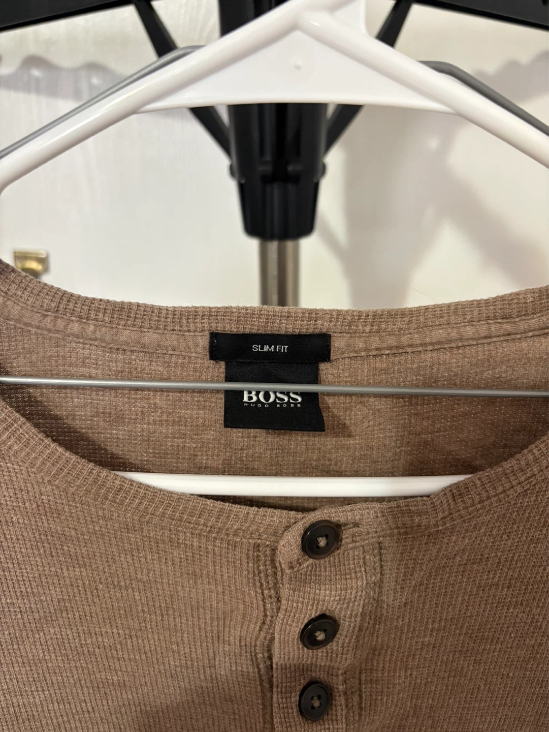 BOSS Long Sleeve Henley Shirt - photo 2