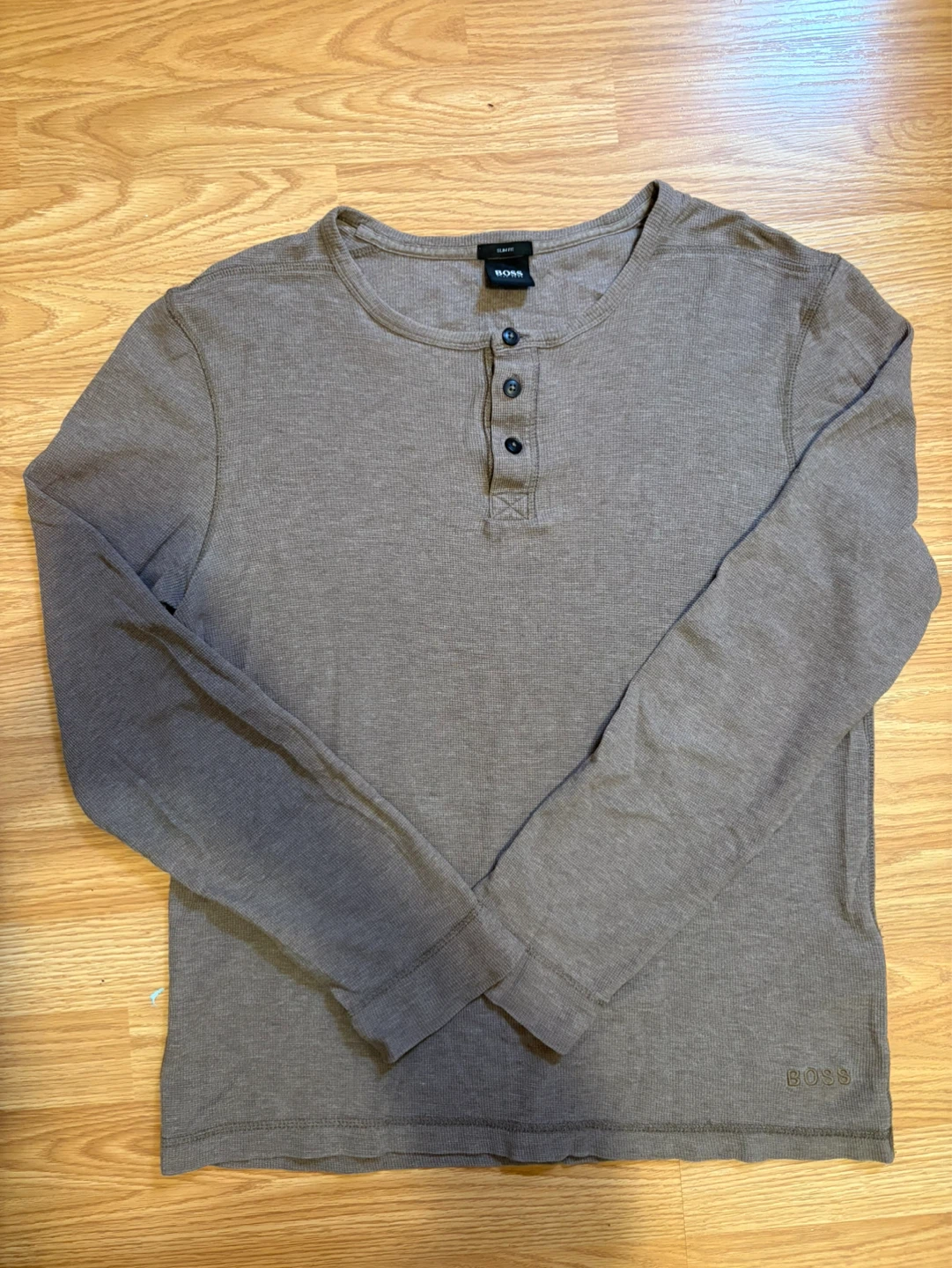 BOSS Long Sleeve Henley Shirt - photo 4