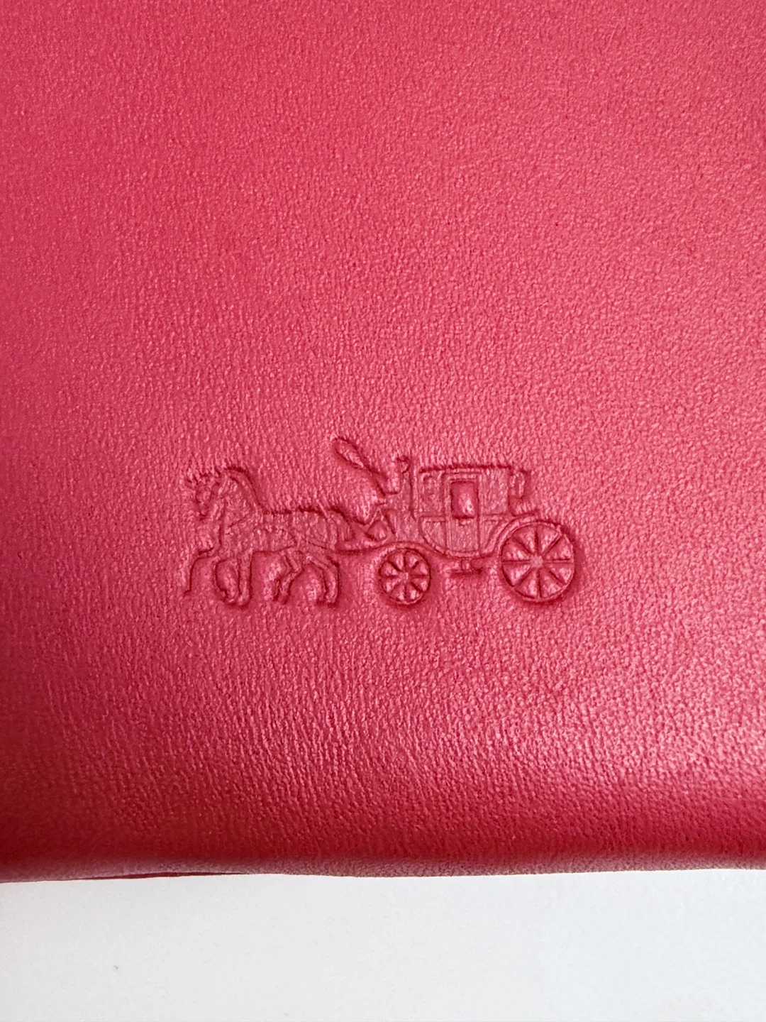 Coach Cherry Red Leather Cosmetic/Wallet Pouch - photo 3