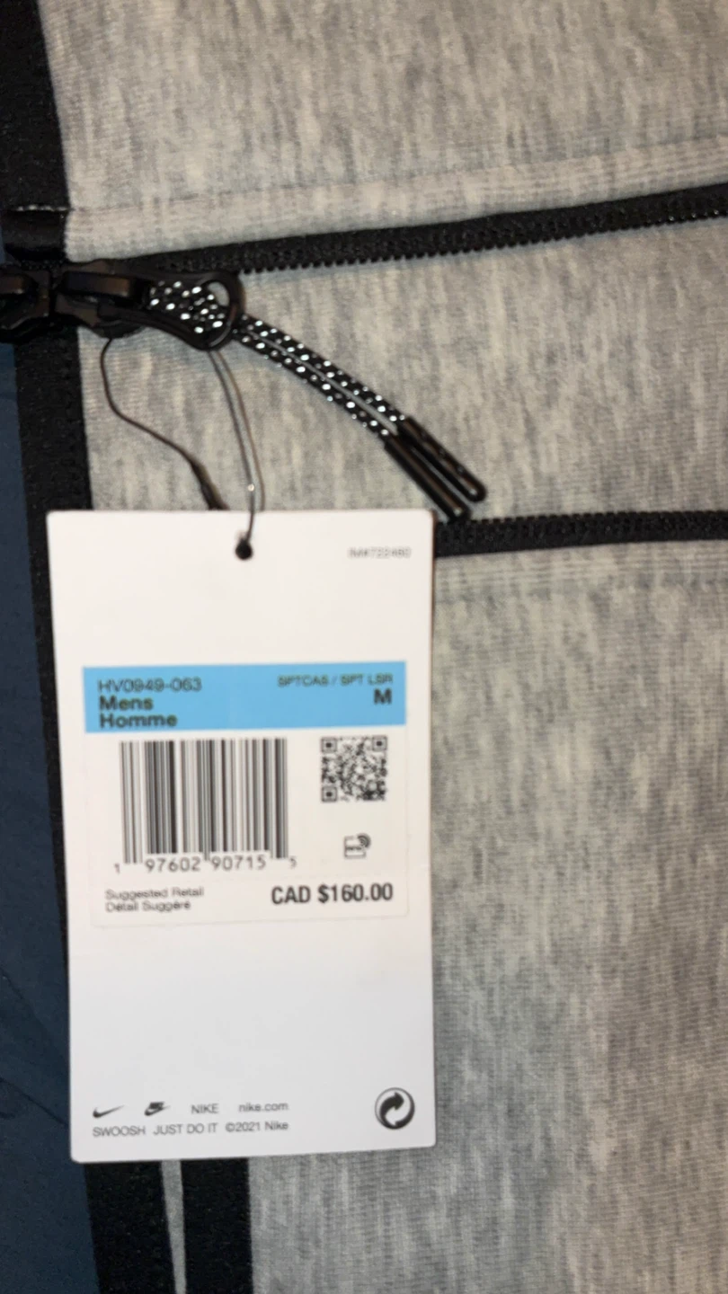 Nike Tech Fleece Full-Zip Hoodie Grey Size M - photo 2