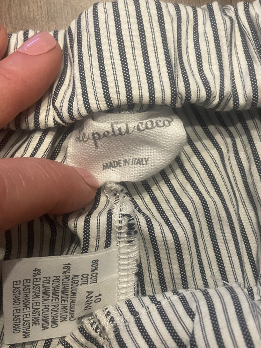 Le Petit Coco Striped Shorts - Size 10 - photo 2