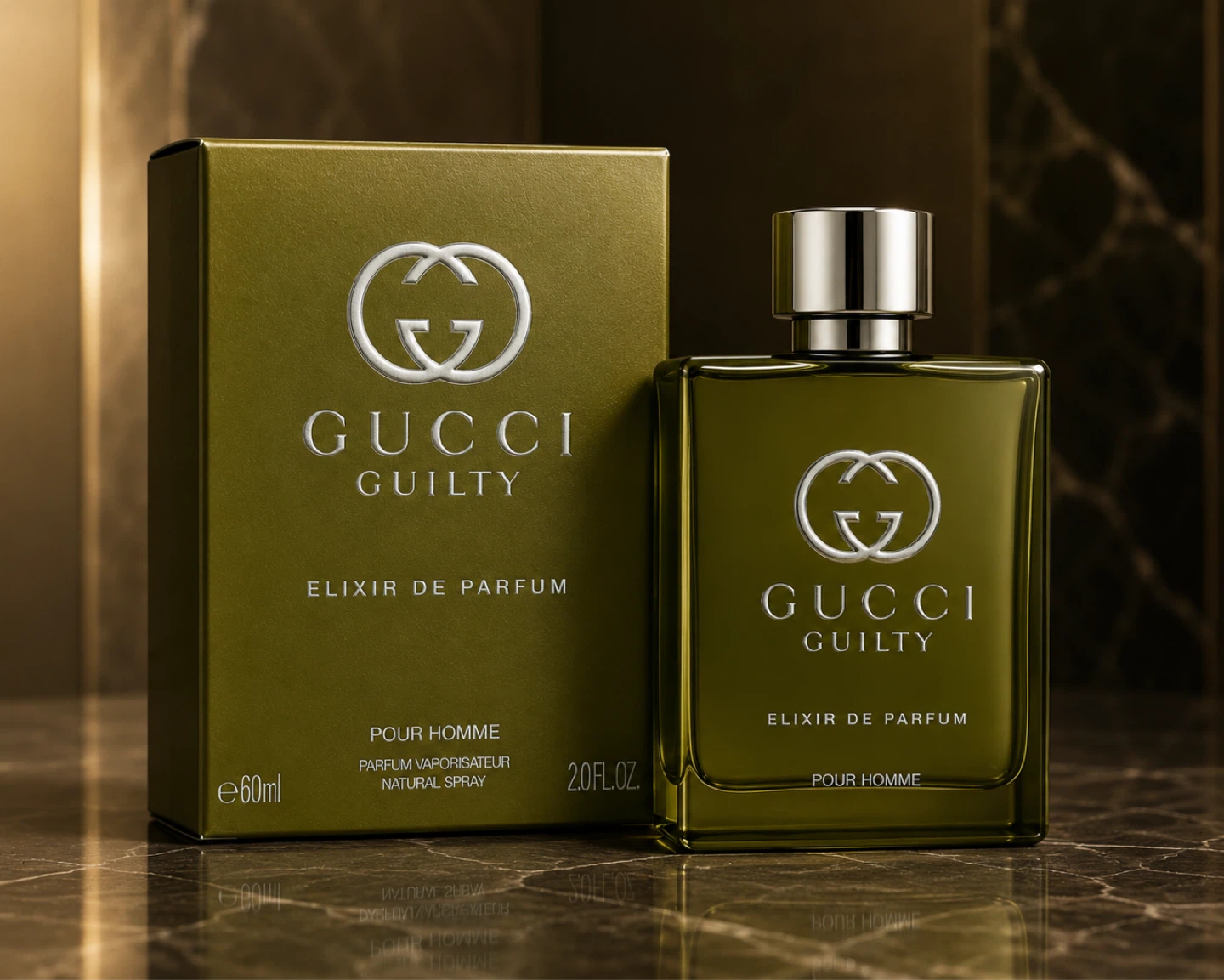 Gucci Guilty Elixir de Parfum Pour Homme Eau de Parfum 2.0 fl oz - photo 2