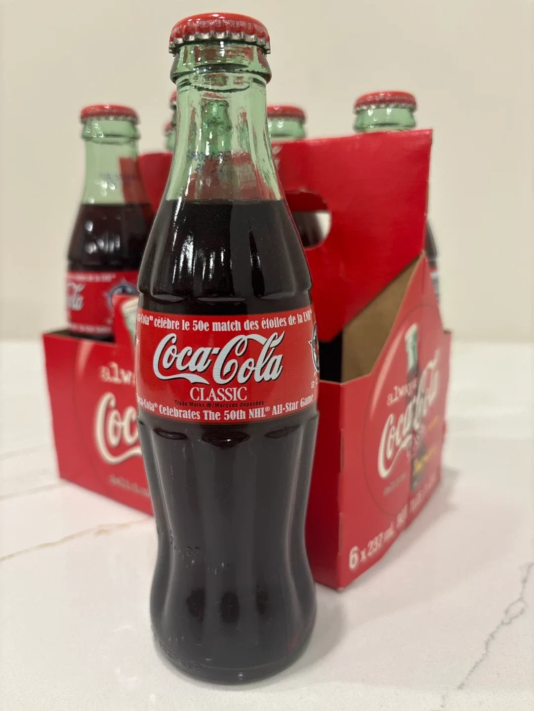 Coca-Cola 6 x 237ml Bottles - Celebrates 50th NHL All-Star Game - photo 3