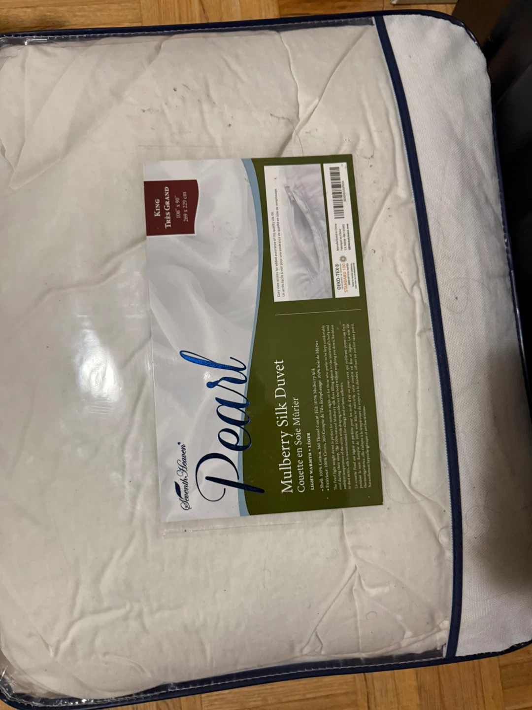 French Heaven Pearl Mulberry Silk Duvet King