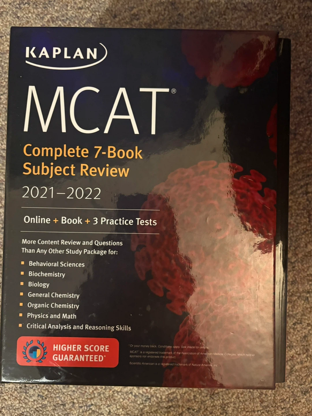 Unused Kaplan MCAT Review Set with FREE MCAT Guide