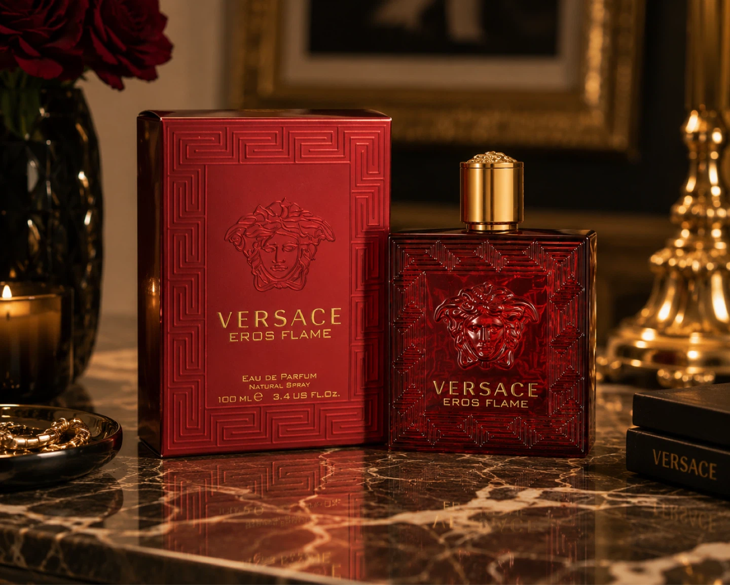 Versace Eros Flame Eau de Parfum for Men 3.4 oz - photo 2