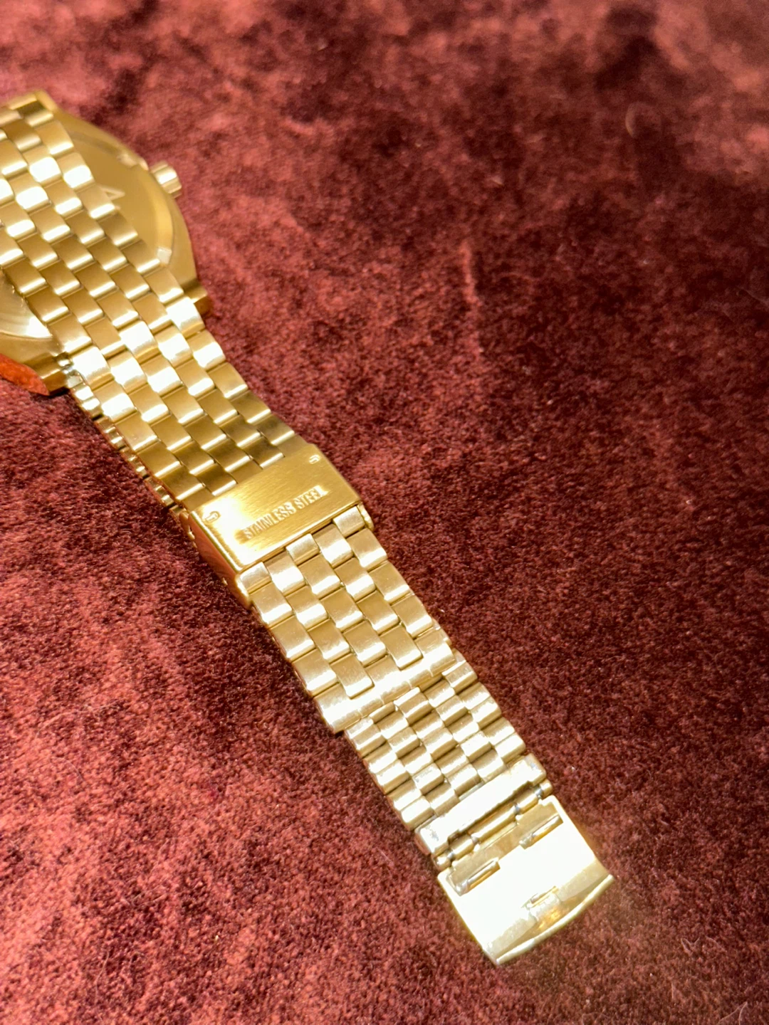 Nixon The Time Teller Minimal Gold Watch with Blue Face - photo 5