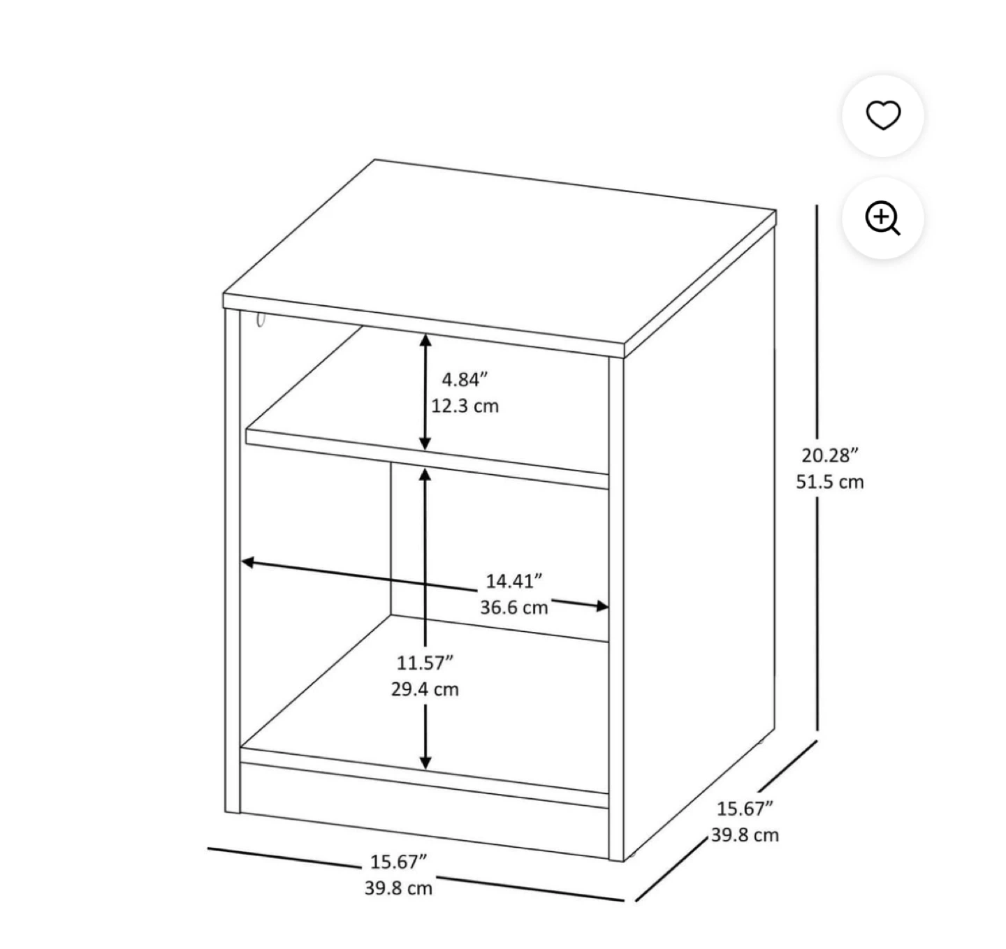 2 Two-Shelf End Table - photo 3